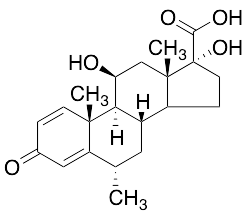(6alpha,11beta,17alpha)-11,17-Dihydroxy-6-methyl-3-oxoandrosta-1,4-diene-17-carboxylic Acid