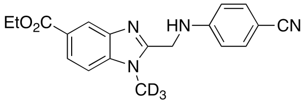 2-[[(4-Cyanophenyl)amino]methyl]-1-methyl-1H-benzimidazole-5-carboxylic-d3 Acid Ethyl Ester