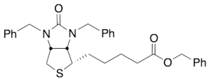 [3aS-(3aAlpha,4Beta,6aAlpha)]-Hexahydro-2-oxo-1,3-bis(phenylmethyl)-1H-Thieno[3,4-d]imidazole-4-pentanoic Acid Phenylmethyl Ester