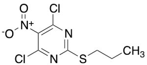 4,6-Dichloro-5-nitro-2-(propylthio)pyrimidine