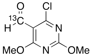 4-Chloro-2,6-dimethoxy-5-pyrimidinecarboxaldehyde-13C