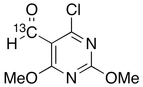4-Chloro-2,6-dimethoxy-5-pyrimidinecarboxaldehyde-13C