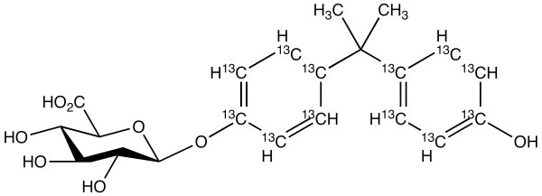Bisphenol A-13C12 Beta-D-Glucuronide
