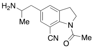 1-Acetyl-5-(2-aminopropyl)indoline-7-carbonitrile