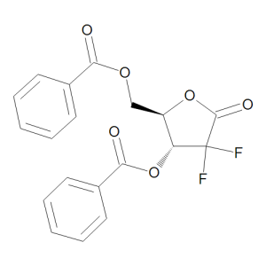 2-Deoxy-2,2-difluoro-D-erythro-pentofuranos-1-ulose-3,5-dibenzoate