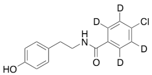 4-Chloro-N-[2-(4-hydroxyphenyl)ethyl]benzamide-d4