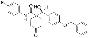 (S)-N-(4-Fluorophenyl)-1-[hydroxy[4-(phenylmethoxy)phenyl]methyl]-4-oxo-cyclohexanecarboxamide