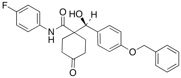 (S)-N-(4-Fluorophenyl)-1-[hydroxy[4-(phenylmethoxy)phenyl]methyl]-4-oxo-cyclohexanecarboxamide
