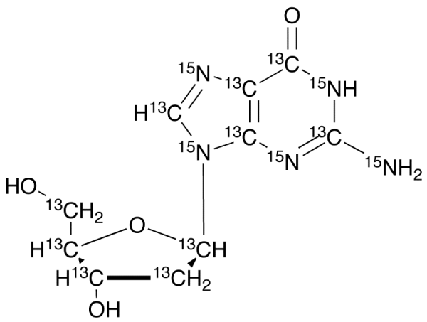 2’-Deoxyguanosine-13C10,15N5
