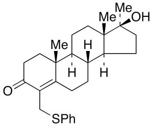 17Alpha-Methyl-4-[(phenylthio)methyl]testosterone