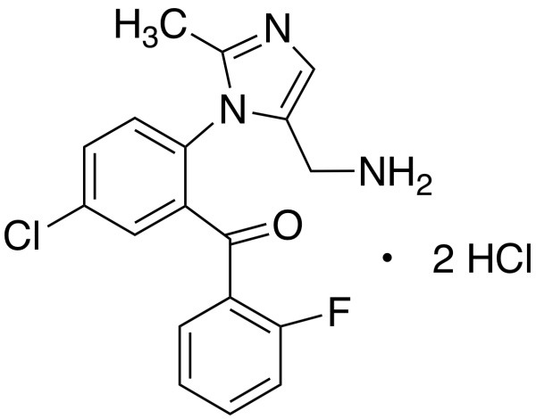 [2-[5-(Aminomethyl)-2-methyl-1H-imidazol-1-yl]-5-chlorophenyl](2-fluorophenyl)-methanone Dihydrochloride