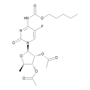 2’,3’-Di-O-acetyl-5’-deoxy-5-fluoro-N4-(pentoxycarbonxyl)cytidine