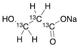 3-Hydroxypropionic Acid-13C3 Sodium Salt