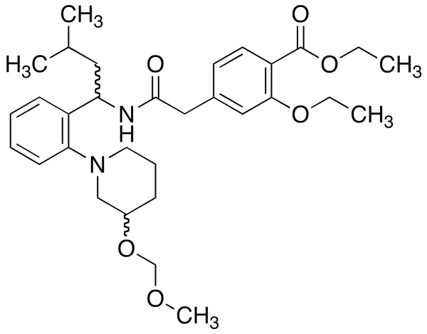 3’-Hydroxy-3’-O-methoxymethyl Repaglinide Ethyl Ester(Mixture of Diastereomers)