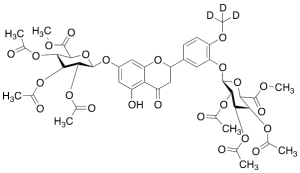 2,3-Dihydro Diosmetin 3’,7-Di(2,3,4-tri-O-acetyl-D-glucuronic Acid Methyl Ester)-d3