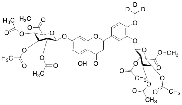 2,3-Dihydro Diosmetin 3’,7-Di(2,3,4-tri-O-acetyl-D-glucuronic Acid Methyl Ester)-d3