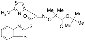 2-Mercaptobenzothiazolyl-(Z)-(2-aminothiazol-4-yl)-2-(tert-butoxycarbonyl)isopropoxyiminoacetate