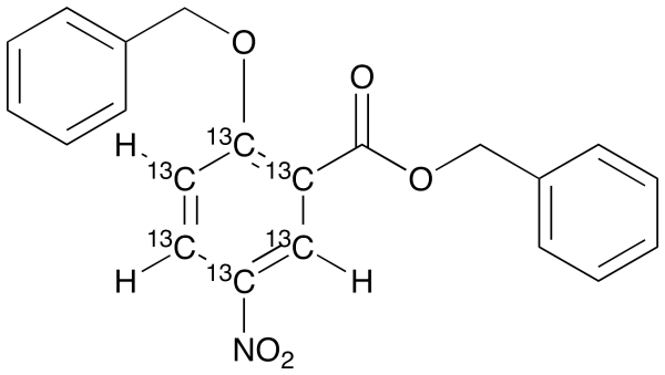2-Benzyloxy-5-nitro-benzoic Acid-13C6 Benzyl Ester