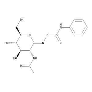 O-(2-Acetamido-2-deoxy-D-glucopyranosylidene)amino N-Phenylcarbamate