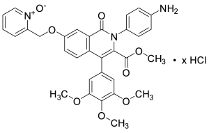 2-(4-Aminophenyl)-1,2-dihydro-7-[(1-oxido-2-pyridinyl)methoxy]-1-oxo-4-(3,4,5-trimethoxyphenyl)-3-isoquinolinecarboxylic Acid methyl Ester Hydrochloride (>85%)