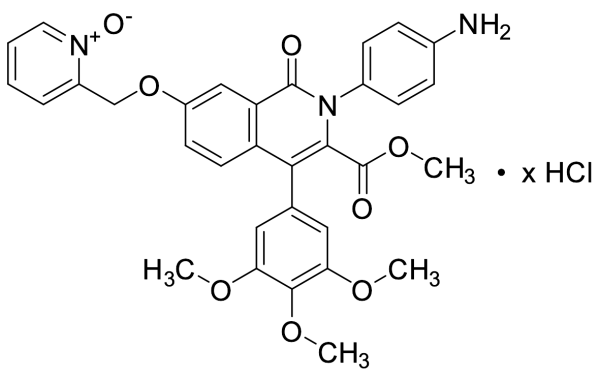 2-(4-Aminophenyl)-1,2-dihydro-7-[(1-oxido-2-pyridinyl)methoxy]-1-oxo-4-(3,4,5-trimethoxyphenyl)-3-isoquinolinecarboxylic Acid methyl Ester Hydrochloride (>85%)