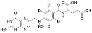 (4-(((2-Amino-4-oxo-3,4-dihydropteridin-6-yl)methyl)(nitroso)amino)benzoyl-2,3,5,6-d4)glutamic Acid