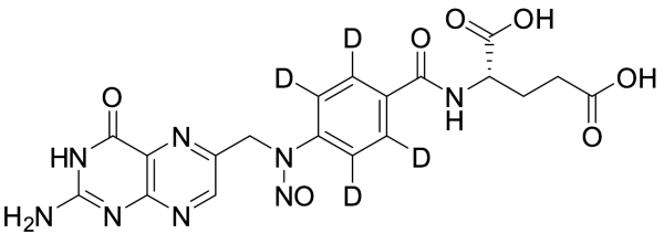 (4-(((2-Amino-4-oxo-3,4-dihydropteridin-6-yl)methyl)(nitroso)amino)benzoyl-2,3,5,6-d4)glutamic Acid (1mg/mL in DMSO)