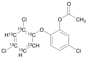 5-Chloro-2-(2,4-dichlorophenoxy)-phenol-13C6 1-Acetate