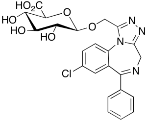 1-Hydroxy Alprazolam beta-D-Glucuronide (>80%)