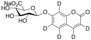 7-Hydroxy Coumarin-d5 Beta-D-Glucuronide Sodium Salt