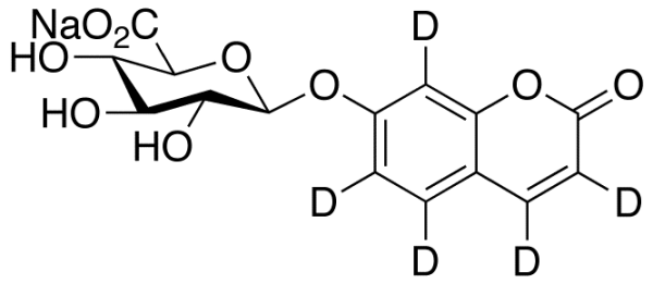 7-Hydroxy Coumarin-d5 Beta-D-Glucuronide Sodium Salt