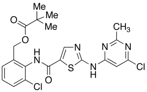 Des-6-[4-(2-hydroxyethyl)-1-piperazinyl]-6-chloro-O-pivalate Dasatinib