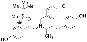 N-(4-Hydroxy)benzyl O-tert-Butyldimethylsilyl Ractopamine