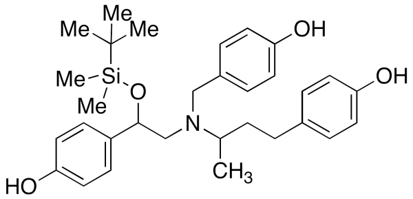 N-(4-Hydroxy)benzyl O-tert-Butyldimethylsilyl Ractopamine