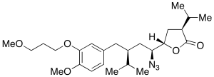 5(S)-[1(S)-Azido-3(S)-[4-methoxy-3-(3-methoxypropoxy)benzyl]-4-methylpentyl]-3(S)-isopropyldihydrofuran-2-one