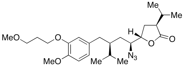 5(S)-[1(S)-Azido-3(S)-[4-methoxy-3-(3-methoxypropoxy)benzyl]-4-methylpentyl]-3(S)-isopropyldihydrofuran-2-one