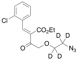 Ethyl (2-Azidoethoxy)aceto-2-(2-chlorophenylmethlene)acetate-d4