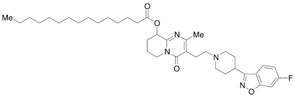 Pentadecanoic Acid 3-[2-[4-(6-Fluoro-1,2-benzisoxazol-3-yl)-1-piperidinyl]ethyl]-6,7,8,9-tetrahydro-2-methyl-4-oxo-4H-pyrido[1,2-a]pyrimidin-9-yl Ester