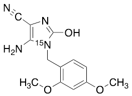 5-Amino-1-(2,4-dimethoxybenzyl)-2-hydroxy-1H-imidazole-4-carbonitrile-15N