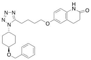 trans-3,4-Dihydro-6-[4-[1-[4-(phenylmethoxy)cyclohexyl]-1H-tetrazol-5-yl]butoxy]-2(1H)-quinolinone