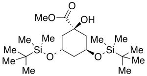 (3S,5S)-3,5-Bis[[(1,1-dimethylethyl)dimethylsilyl]oxy]-1-hydroxy-cyclohexanecarboxylic Acid Methyl Ester