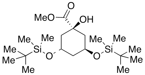 (3S,5S)-3,5-Bis[[(1,1-dimethylethyl)dimethylsilyl]oxy]-1-hydroxy-cyclohexanecarboxylic Acid Methyl Ester