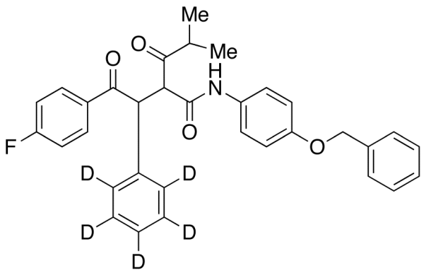 2-[2-(4-Fluorophenyl)-2-oxo-1-phenyl-d5-ethyl]-4-methyl-3-oxo-pentanoic Acid, (4-Benzyloxy-phenyl)-amide