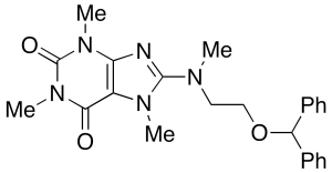 8-[2-(Diphenylmethoxy)ethyl]methylamino]-7-methyltheophylline