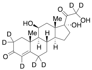 Hydrocortisone-2,2,4,6,6,21,21-d7 (d6 Major)(Cortisol)