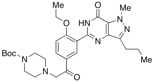 N-Boc-N-desethyl Acetildenafil