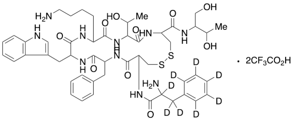 Octreotide-phenylalanine-d8 di-Trifluoroacetic Acid Salt