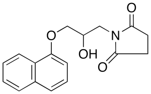 1-[2-Hydroxy-3-(1-naphthalenyloxy)propyl]-2,5-pyrrolidinedione
