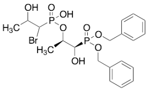 (1R,2R)-1-(Bis(benzyloxy)phosphoryl)-1-hydroxypropan-2-yl Hydrogen (1-Bromo-2-hydroxypropyl)phosphonate