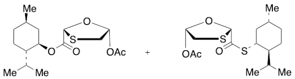 cis-L-Menthol-5-(acetyloxy)-1,3-oxathiolane-2-carboxylate
